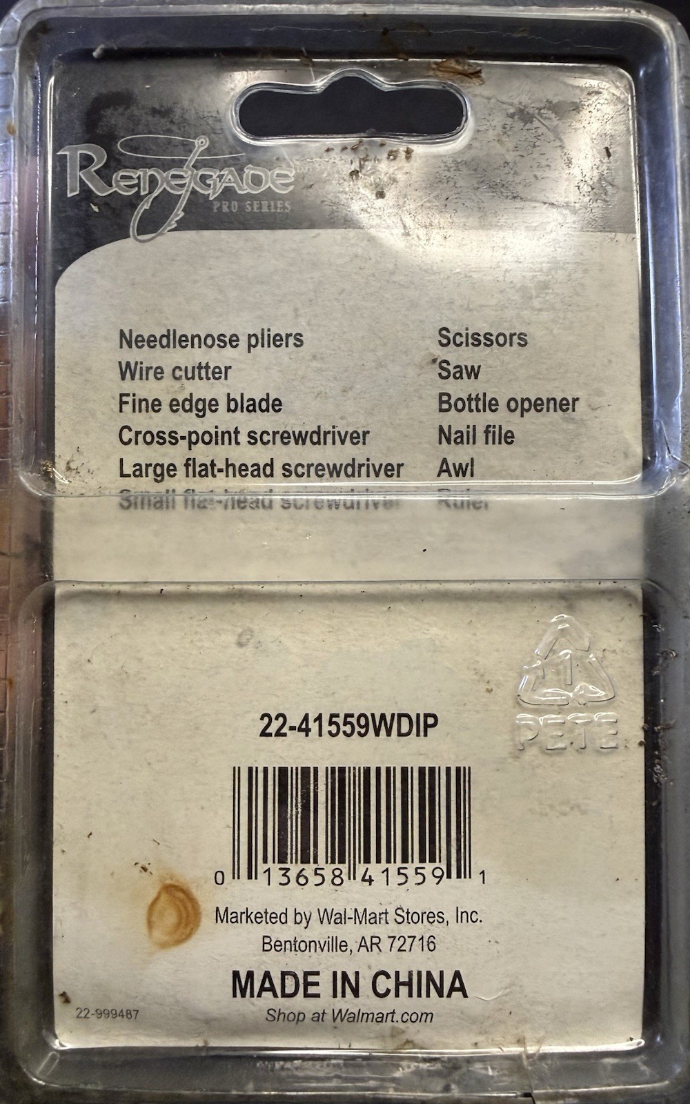 Renegade Multi Purpose Mini Fishing Tool 12 Functions New 22-41559WDIP F1.2