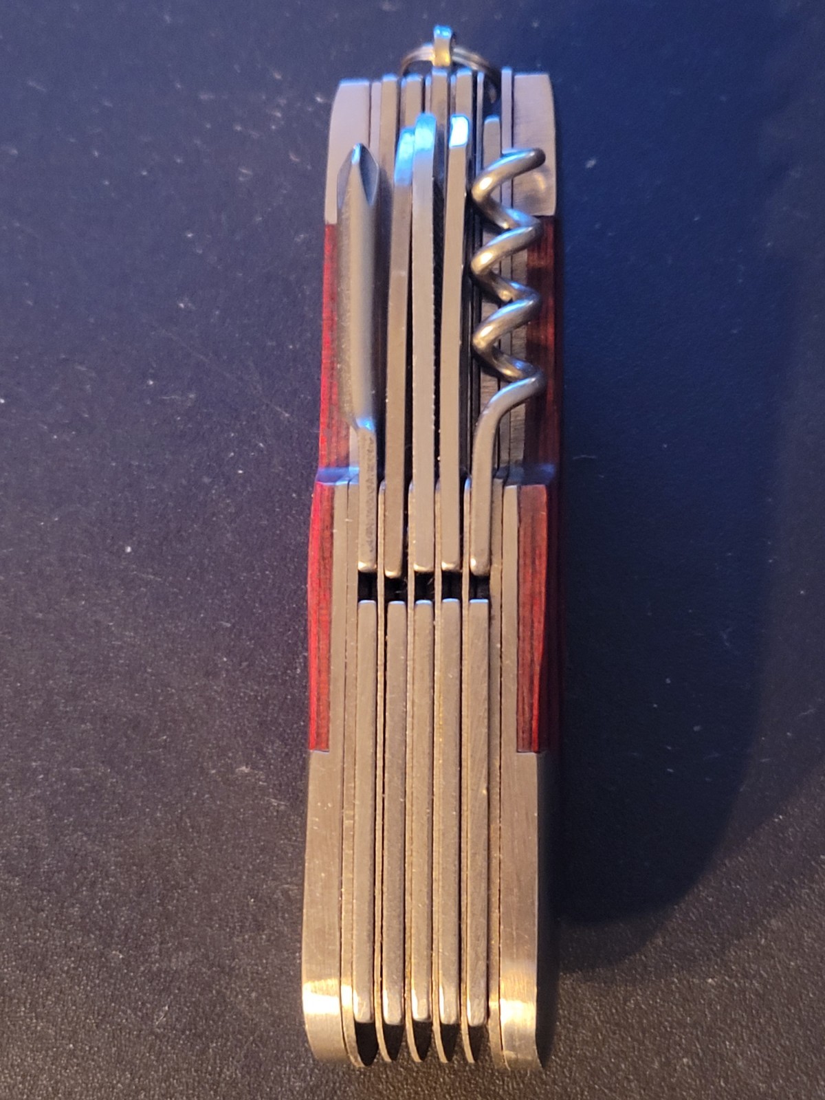 NEW NRA 11-in-1 Multi-Tool Pocket Knife w/ Wooden Inlay – Stainless Steel