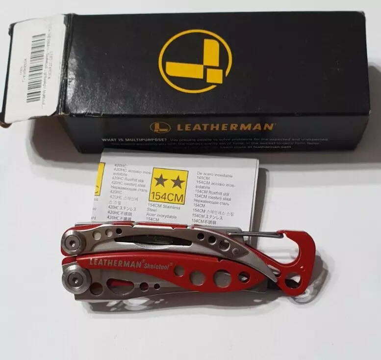 🔥 Leatherman Skeletool New Retired Rare Red (Not Rx) Limited Edition Very Rare