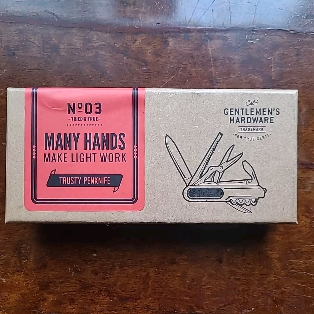 (Unused) Gentleman’s Hardware Survival Penknife Multi-Tool