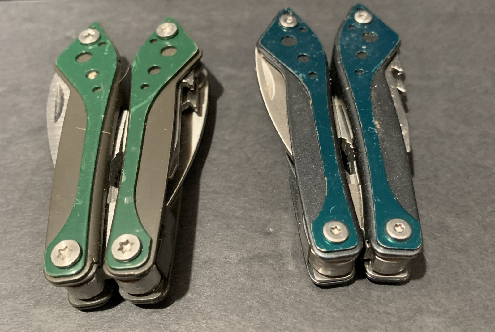 CABELA’S Mini Multi Tool Needle Nose Pliers Saw Knife Lot Of 10 NEW & USED