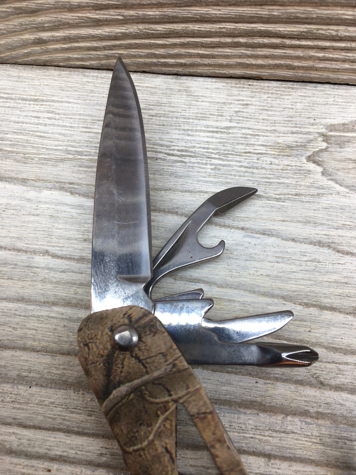 Ozark Trail Multi-Tool with Sheath Camo 12-in-1, Pliers, Wire Cutter, Knife Gift