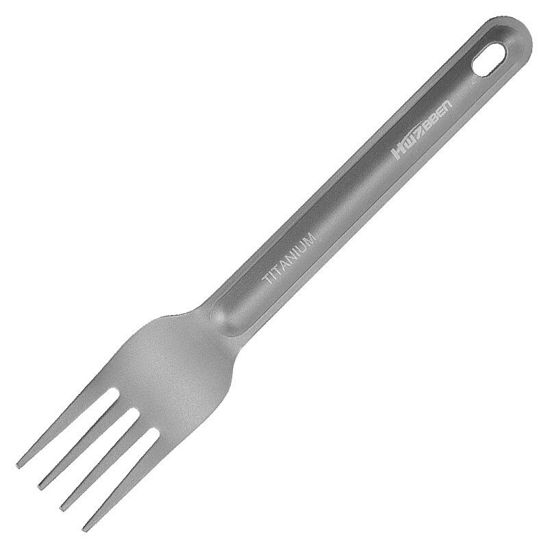 Pure Titanium Tableware Spoon +Fork Portable Outdoor Camping Travel EDC Tool