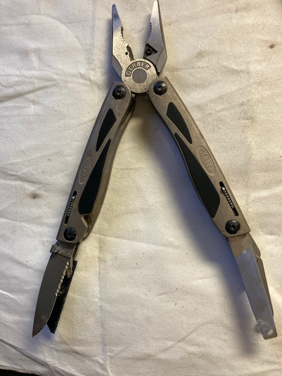 GERBER [N° MP800] Urban Legend multi-plier & factory sheath made-in-USA vintage