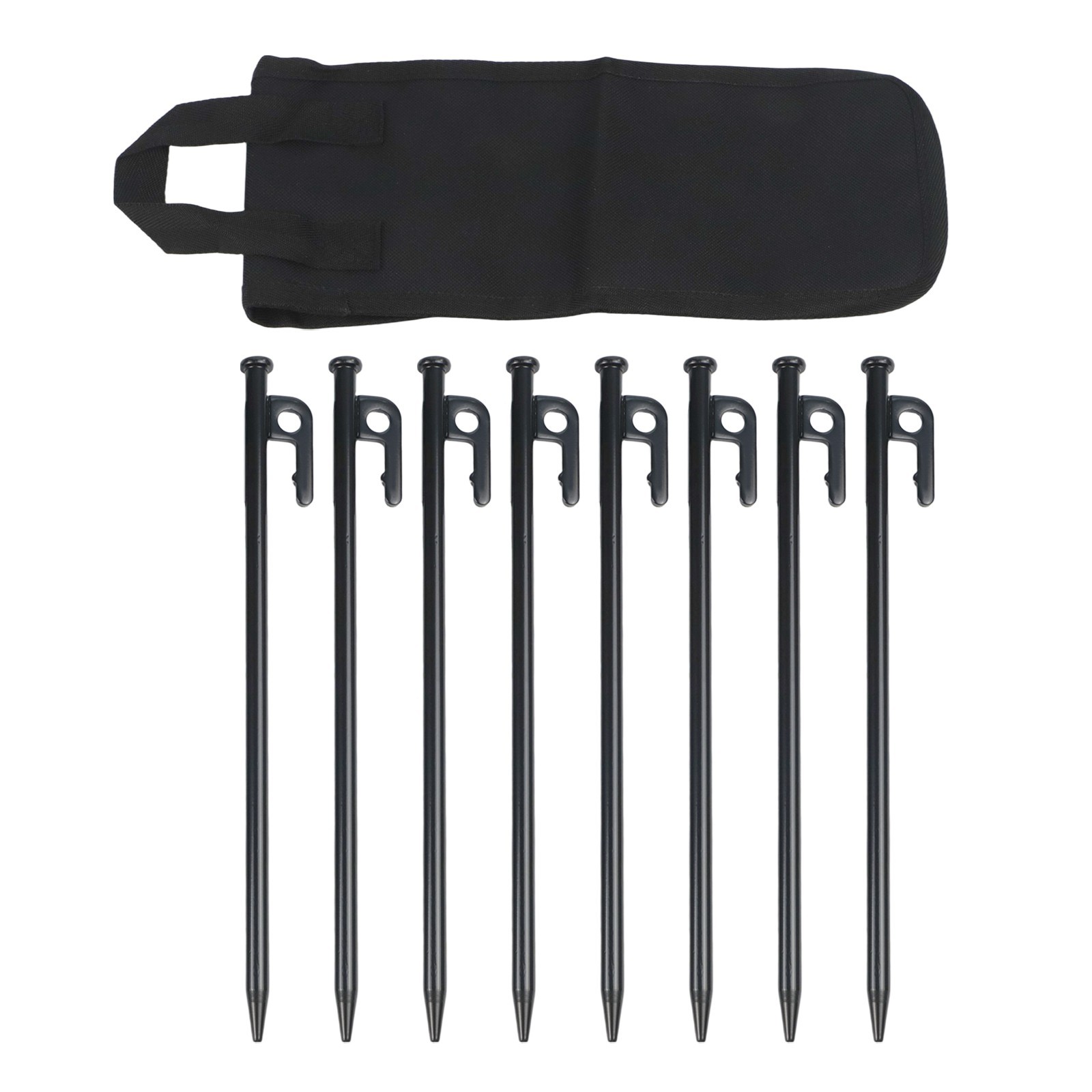 30CM Ground Nails for Camping with Enhanced Hammering Top for Easy Setup