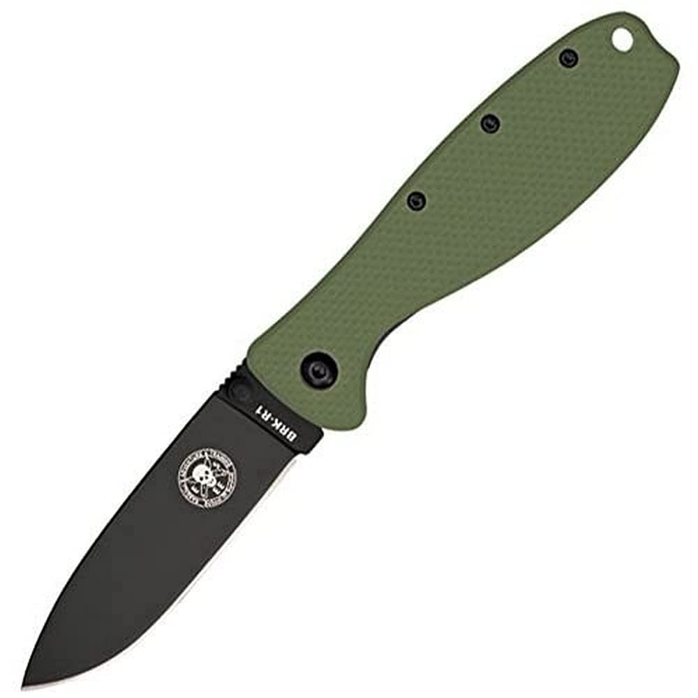 BRK Designed By ESEE 3″ AUS-8A Olive Drab/Black GRN Pocket Knife R1ODB