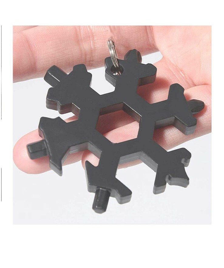 18-in-1 Snowflake Multi Tool, Stainless Steel Snowflake Bottle Opener/Flat…