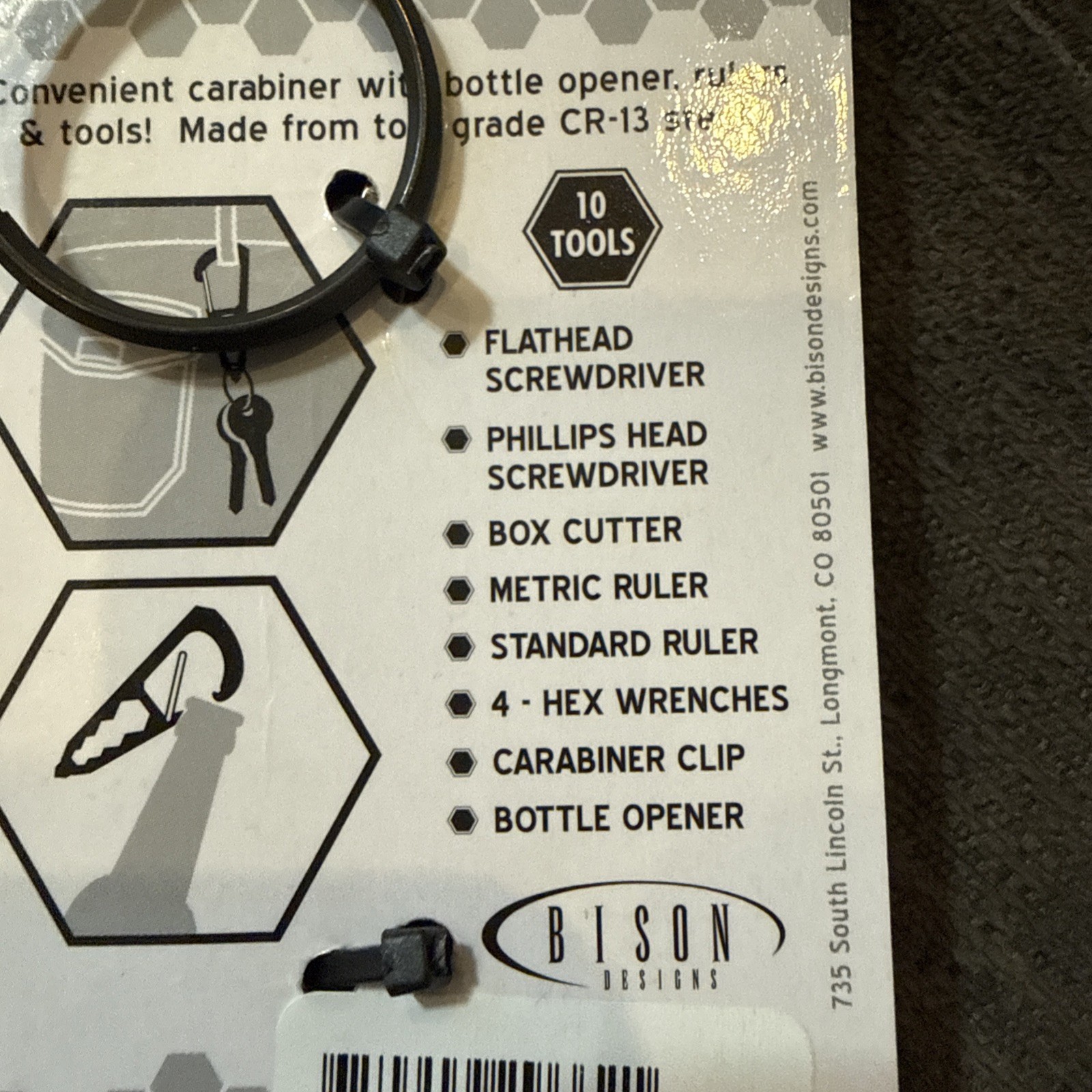 Bison Kool Tool Klip Pocket Multitool – 10 Tools In 1