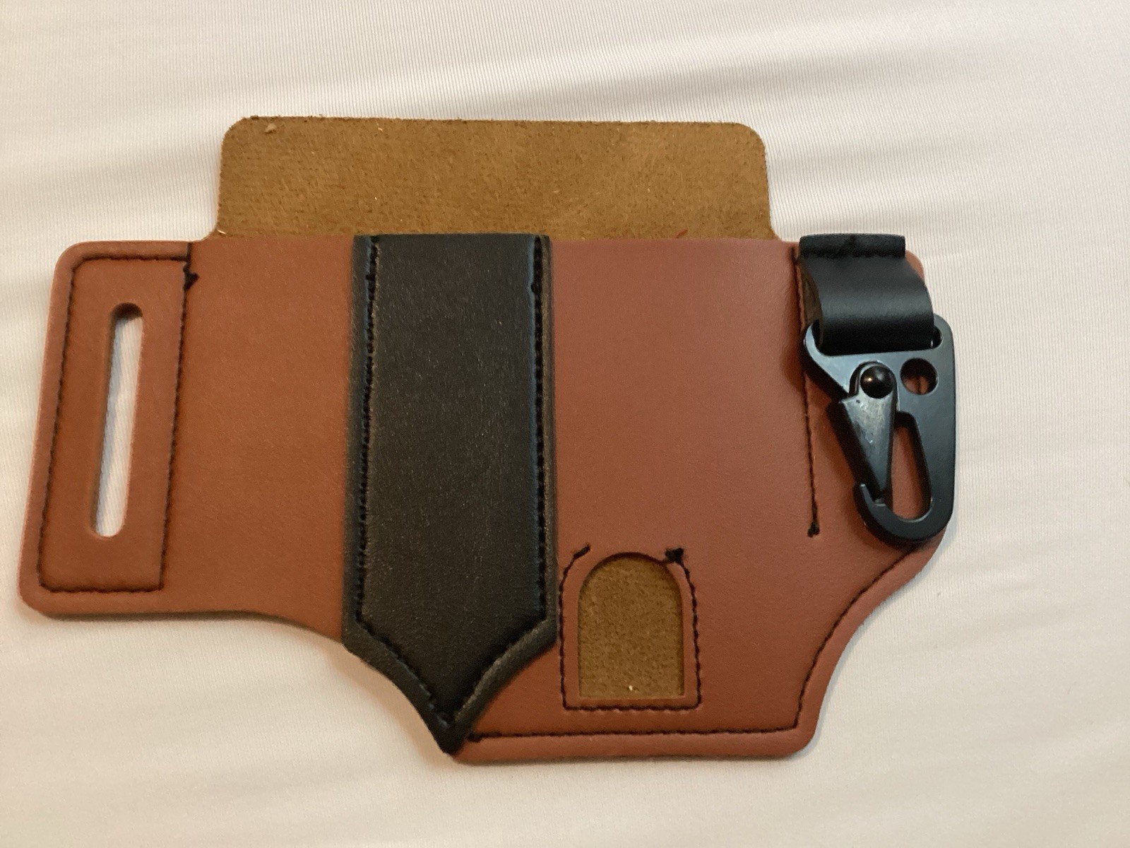 Multitool PU Leather Sheath EDC Pocket Organizer Man Sheath With Pen Holder US
