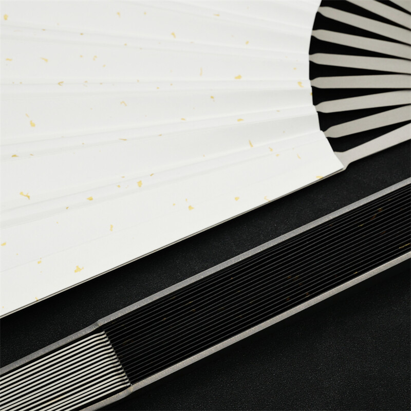9” Titanium Alloy Folding Fan Martial Arts Portable Kung Fu Tai Ji Butterfly