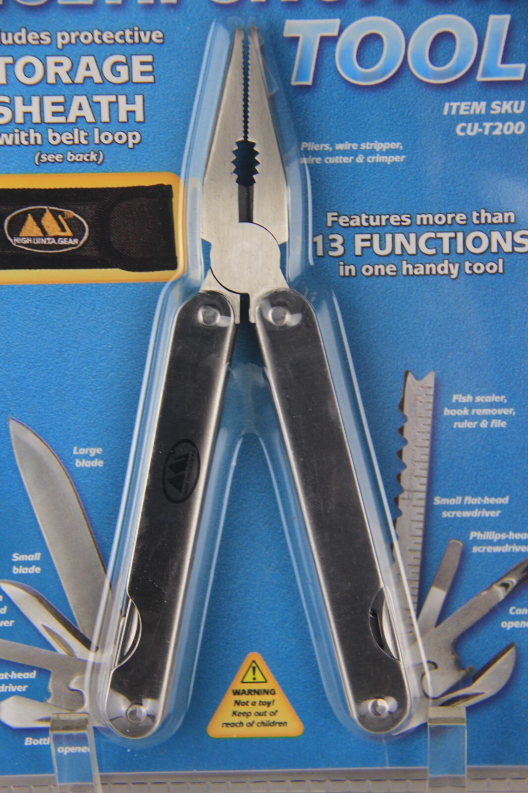 High Uinta Gear 13 Functions in One Multifunction Tool w/ Storage Sheath