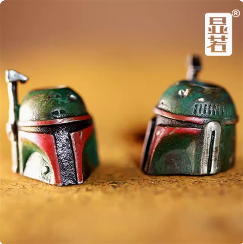 Boba Fett EDC Knife Pendant Outdoor Paracord Lanyard Bead 1PC Handmade Outdoor