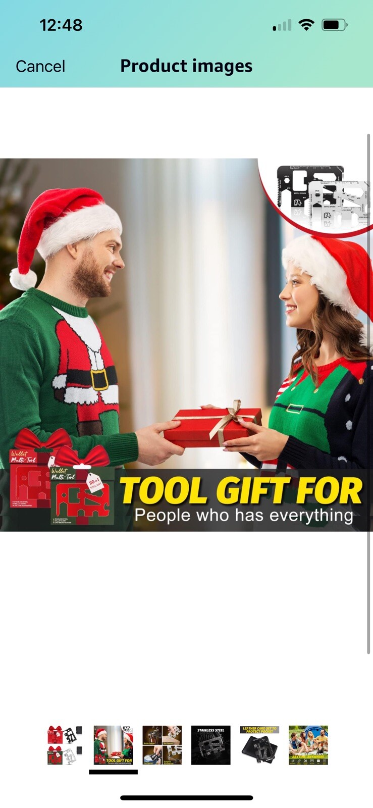 20-in-1 Credit Card Multitools – Stocking Stuffers for Adults, Christmas Gift…