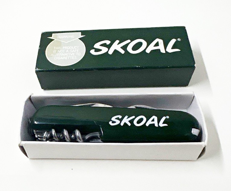 Skoal 5-Tool Multi-Tool Pocket Knife Keychain w/ Box Scissors Saw Promo