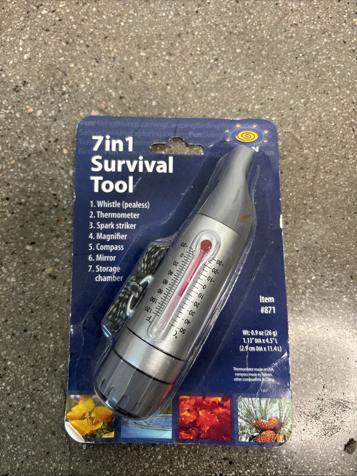 Seven in one survivor tool – outdoors, camping, hiking