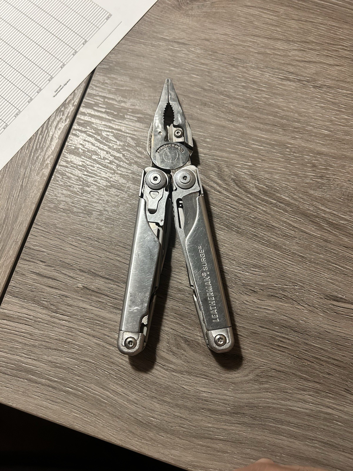Leatherman Surge Multi-Tool Stainless Steel. Used No Saw