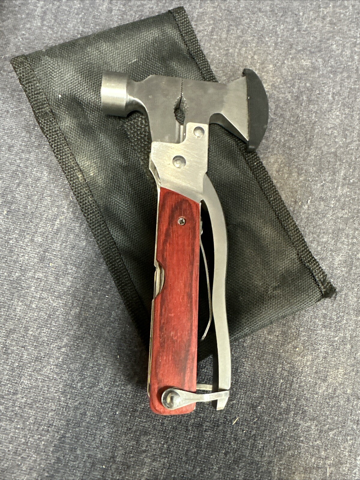 Stansport Emergency Camper’s Multi-Tool Hammer, Ax, Pliers, Saw, Knife, Screwdri