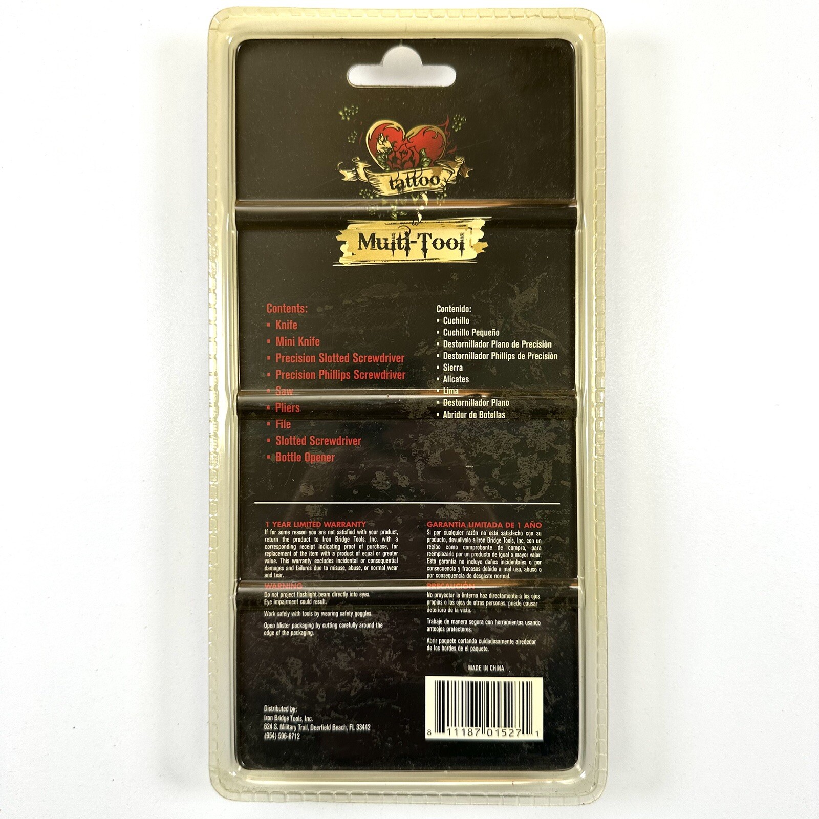 Iron Bridge Tools Tattoo 9 In 1 Multi-Tool