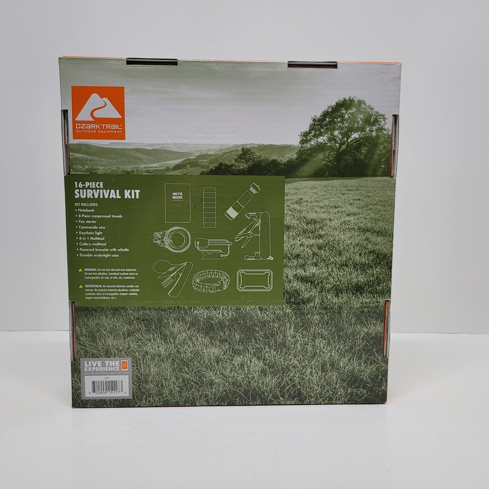 Ozark Trail Outdoor Equipment 16-Piece Survival Kit NEW IN BOX