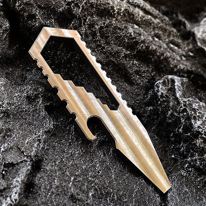 TITANER TC4 Titanium Alloy Portable Multi Tools Card Crowbar Pry Bar Outdoor EDC