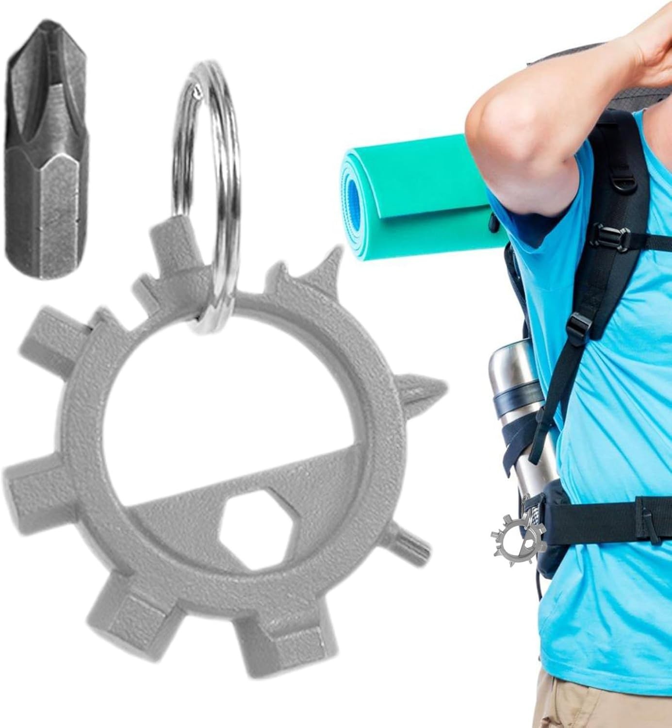 Keychain Screwdriver Lightweight Screw Driver Multi-Function Repair Tool Outdoor