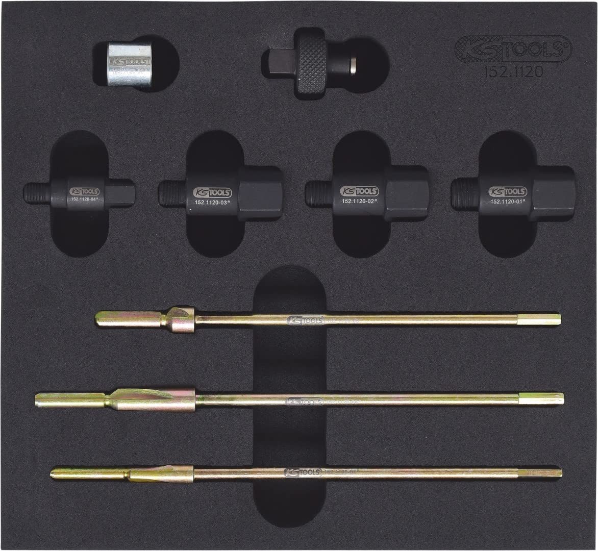152.1120 Master 3-in-1 Glow Plug Reamer Set, 9pc