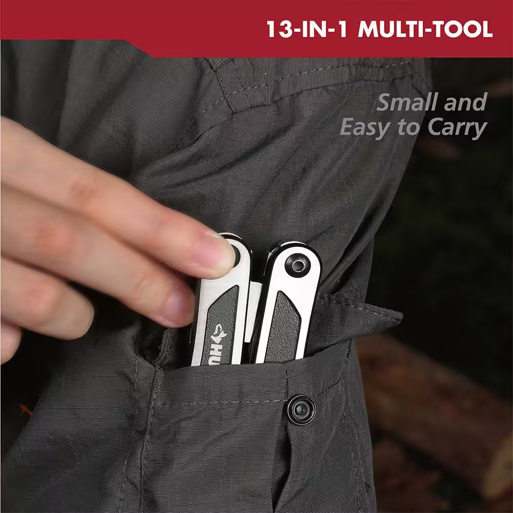 Multi Tool 13 In 1 Stainless Steel Folding Pliers Screwdriver Survival Camping