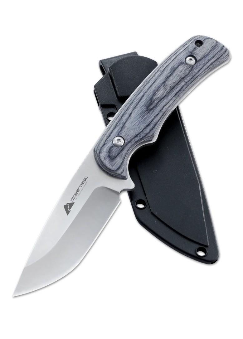 Ozark Trail 6 Pieces Hunting Knives Set, 3- 8 inch Fixed Blade Knife, 3 Sheaths