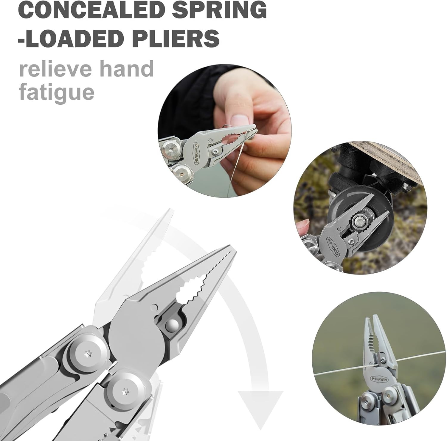 Compact 22-in-1 Multi-Tool with Safety Locking Feature for Camping & Hiking