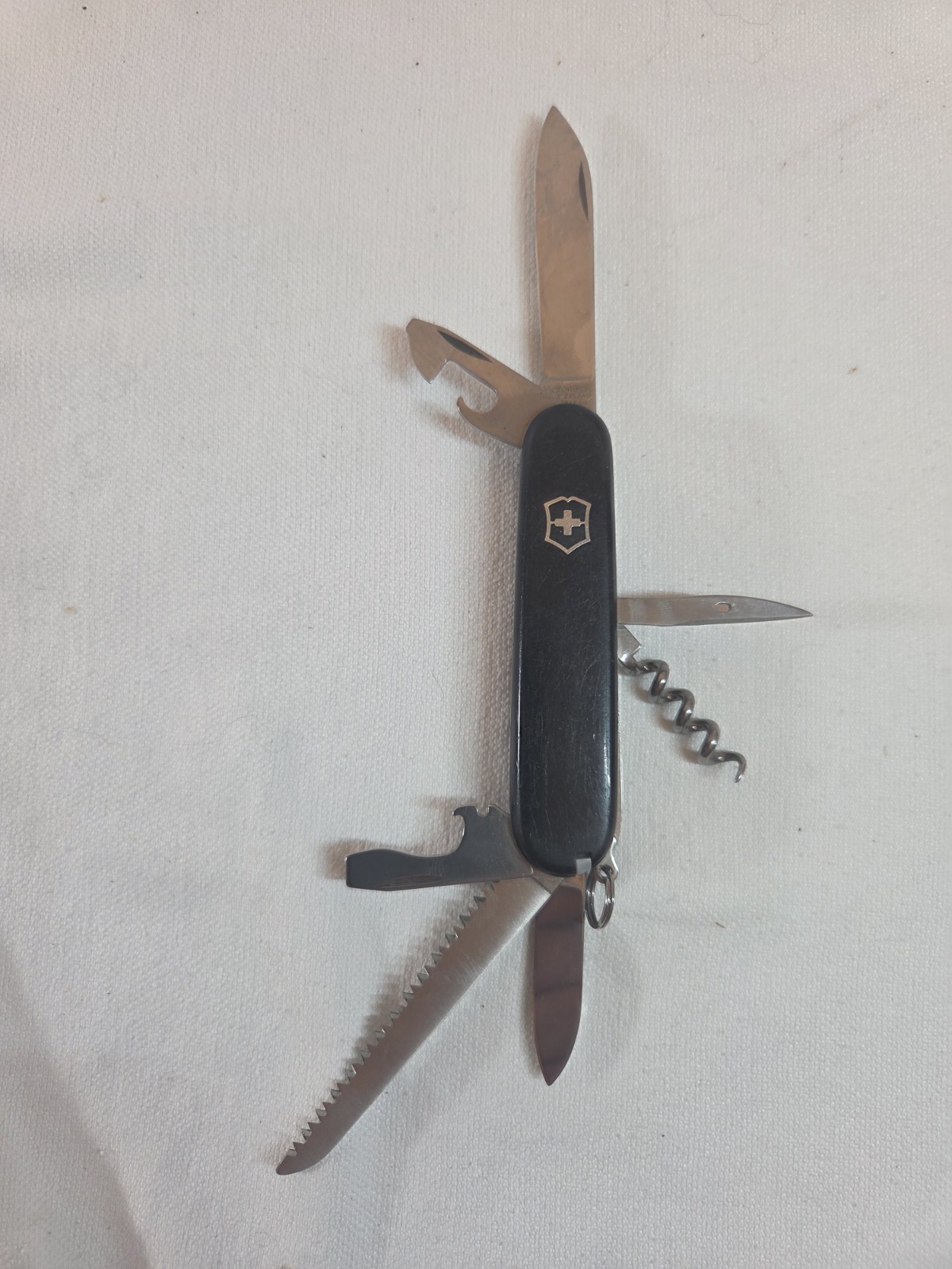 Victorinox Officier Suisse Swiss Army Multi-Tool Black 7 Tools Saw Corkscrew