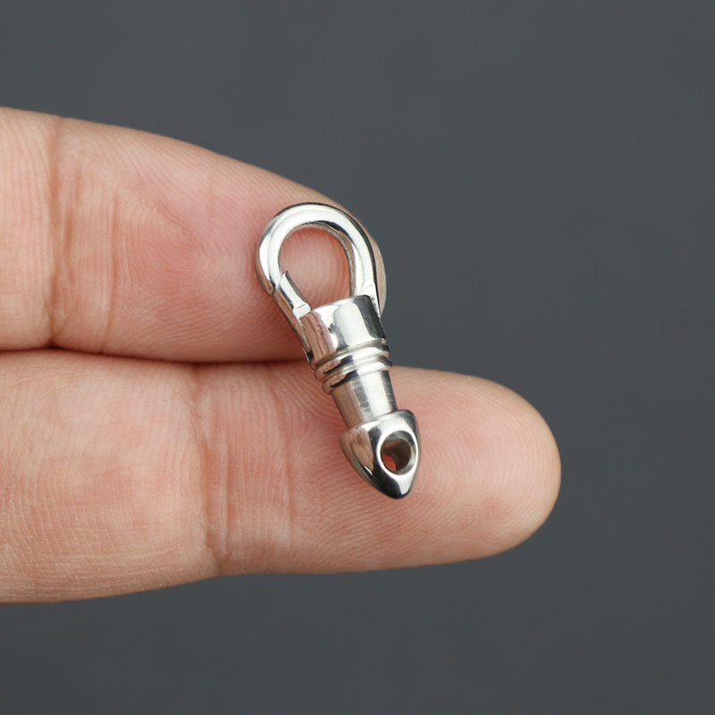 New Two 360 Degree Quick Release Hanging Elastic Keychain Connection EDC Buckle