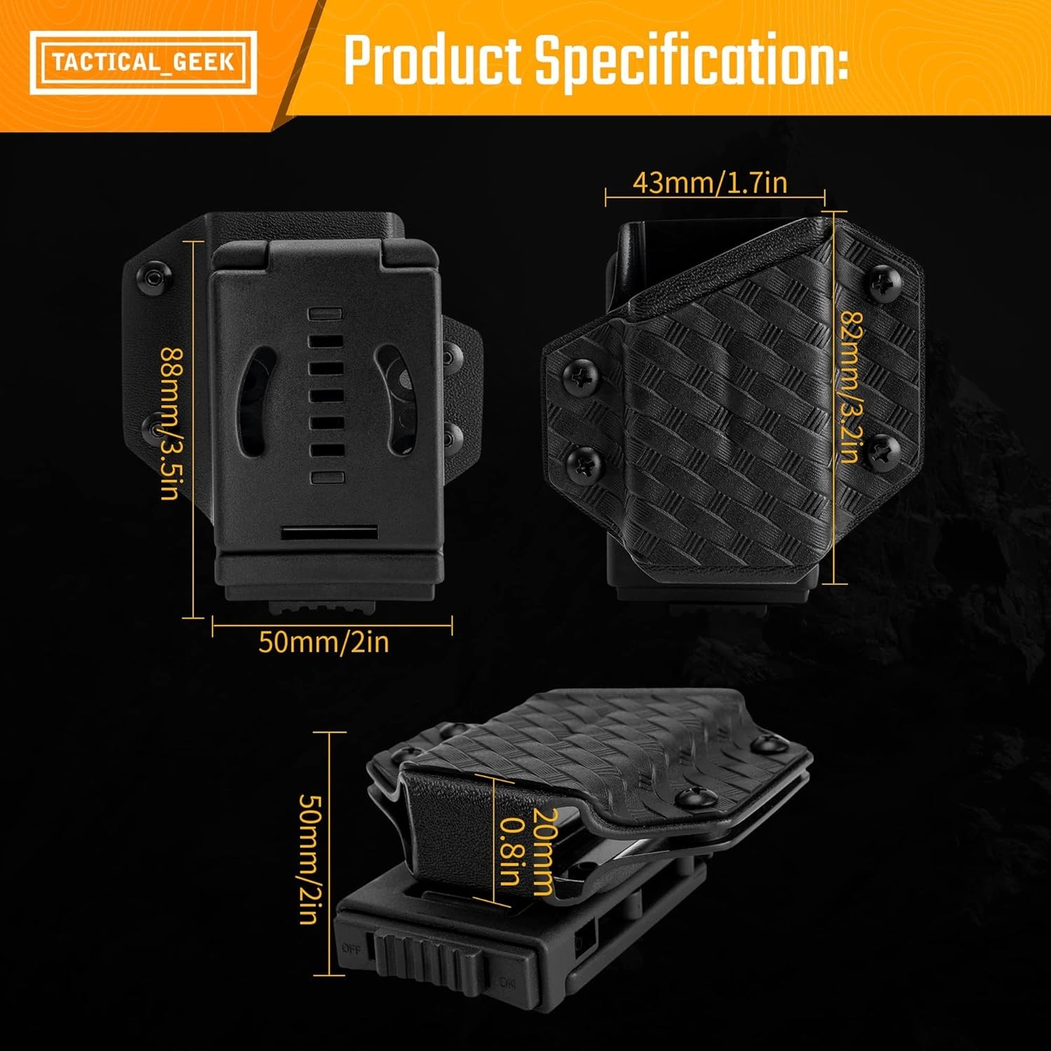 Lightweight TACTICAL GEEK TX1 Multitool Sheath – Perfect for Everyday Carry