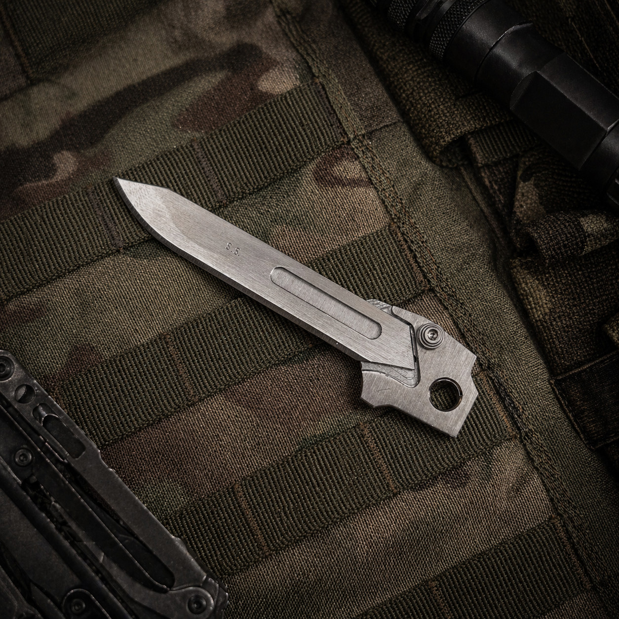 81mm Scalpel Holder Adapter for Leatherman Skeletool Stainless EDC