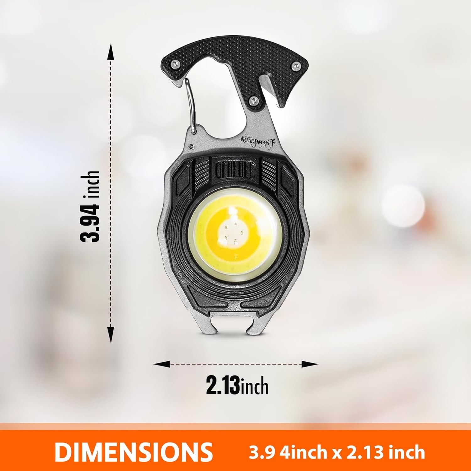 LED Flashlight Multitool Keychain Gift for Dad Men