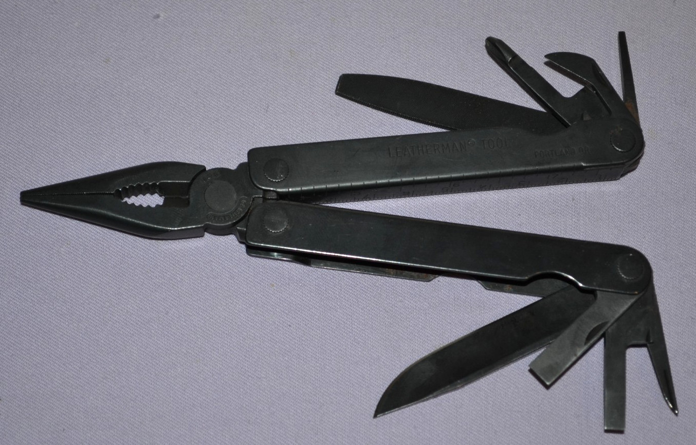 Vintage Leatherman Black Oxide Tool Multi-Tool Knife & Other Tools USA — Rare