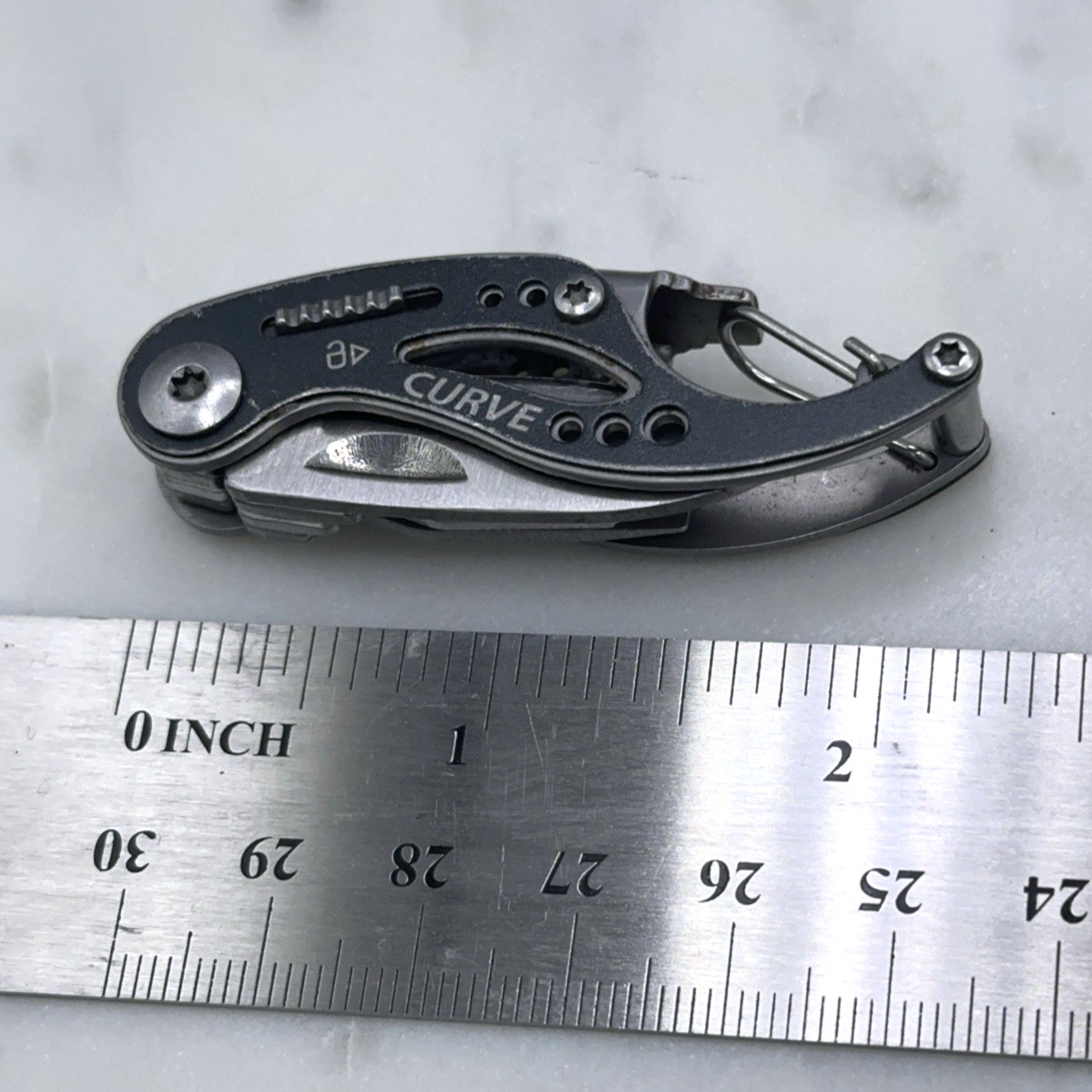 Gerber Curve Multi-Tool Keychain Pocket Knife Screwdrivers Bottle Opener Clip
