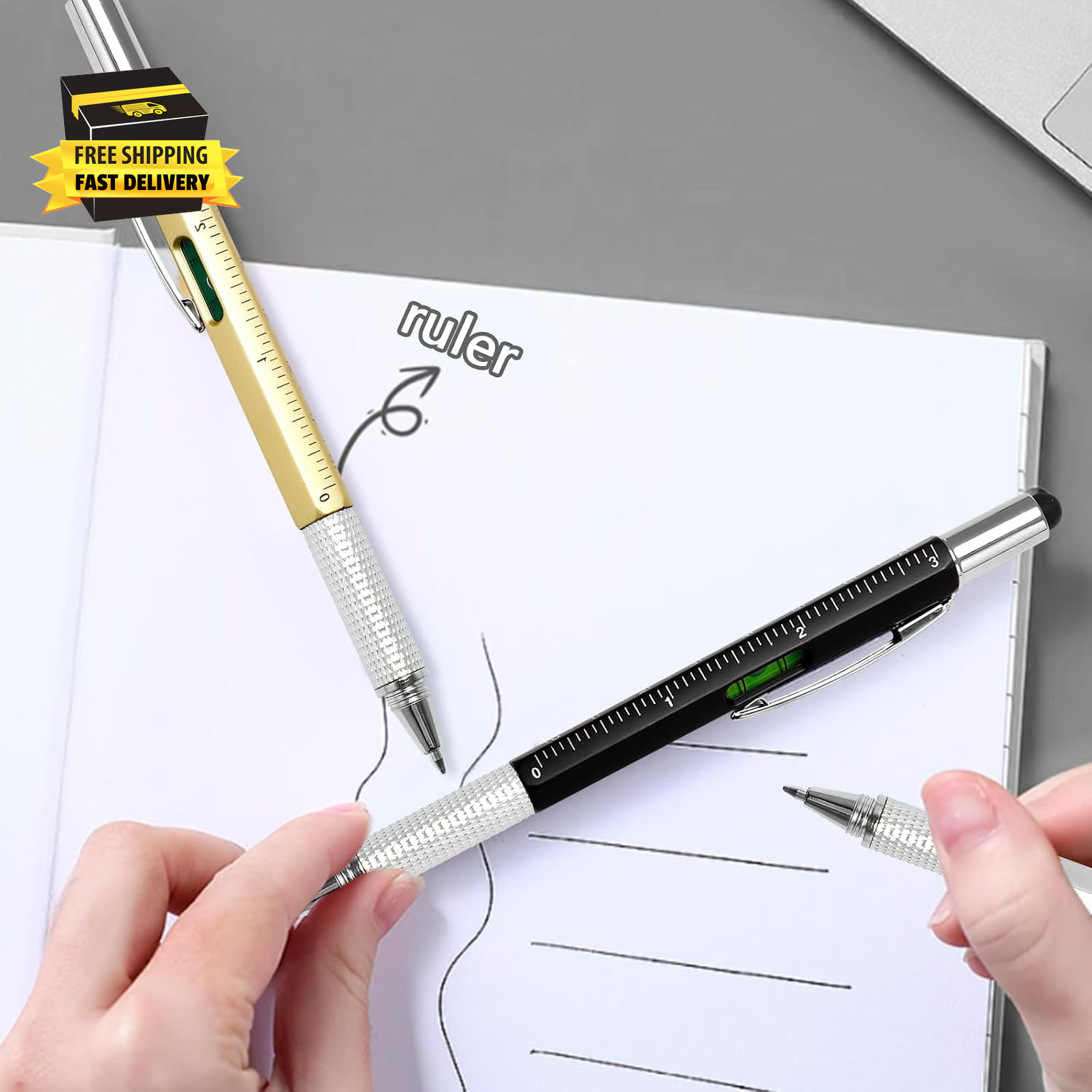 Valentines Day for Him, Multitool Pen 9Pcs Multi-Tool Pen Set, Mens for Fathers