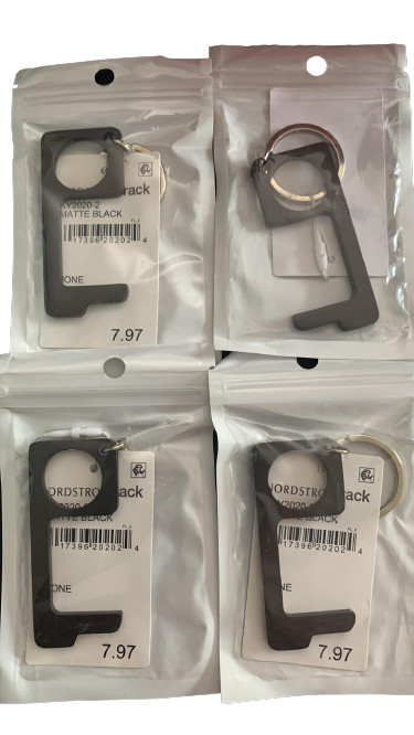 4 DOOR OPENER HANDLE KEY EDC CONTACTLESS NO TOUCH Touchless MATTE BLACK