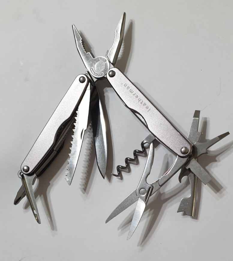 🔥 Leatherman Micra Retired Used Green Polycarbonate Inserts Multi Tool Keychain