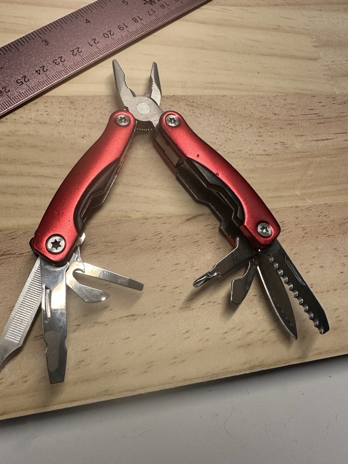 Traveler Stainless Steel 9 In 1 Multitool Plier Survival Camping 3” Closed Tool