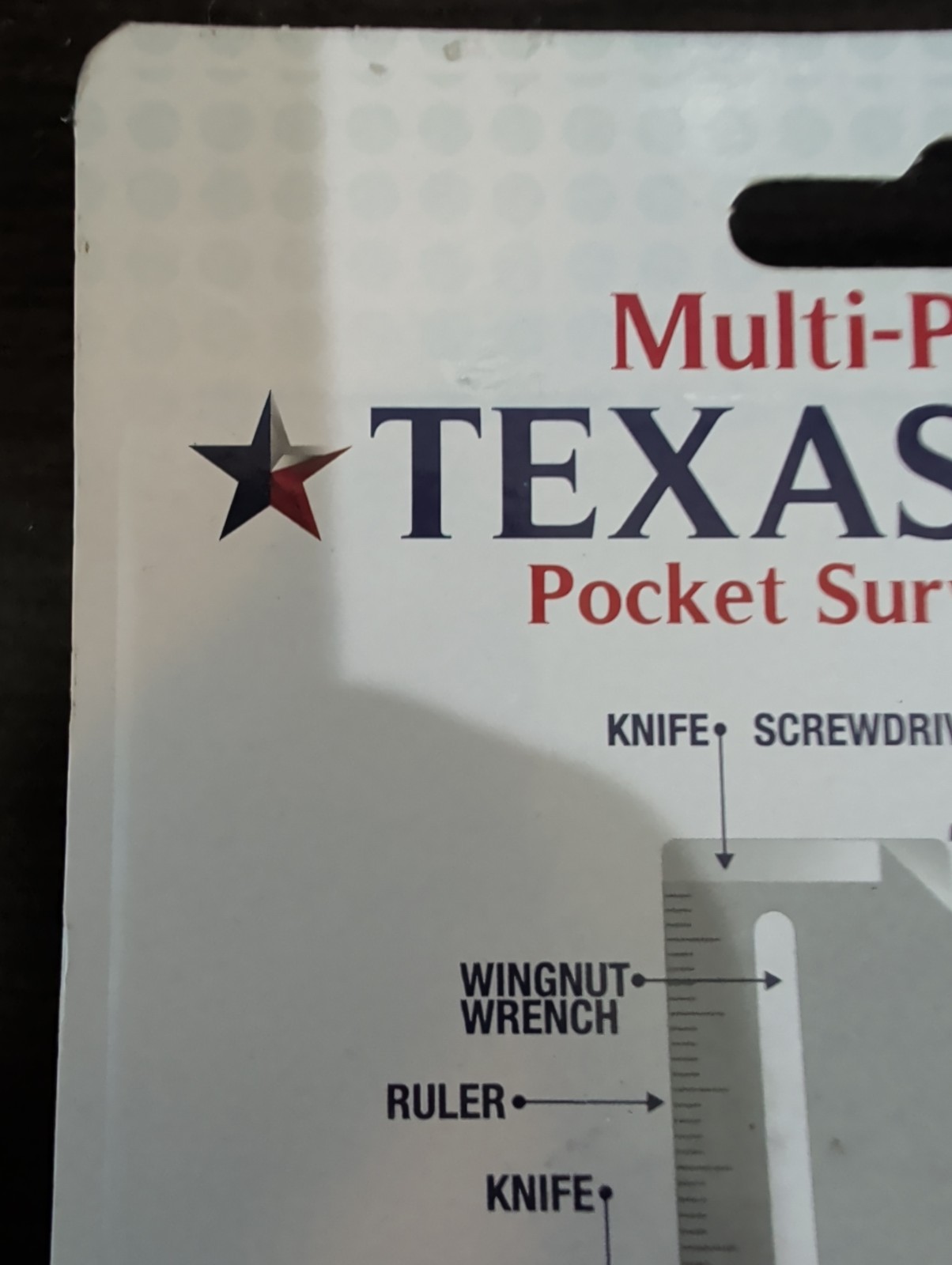 Set Of 3 Multi-Purpose Texas Tool Pocket Survival Device 12 Features
