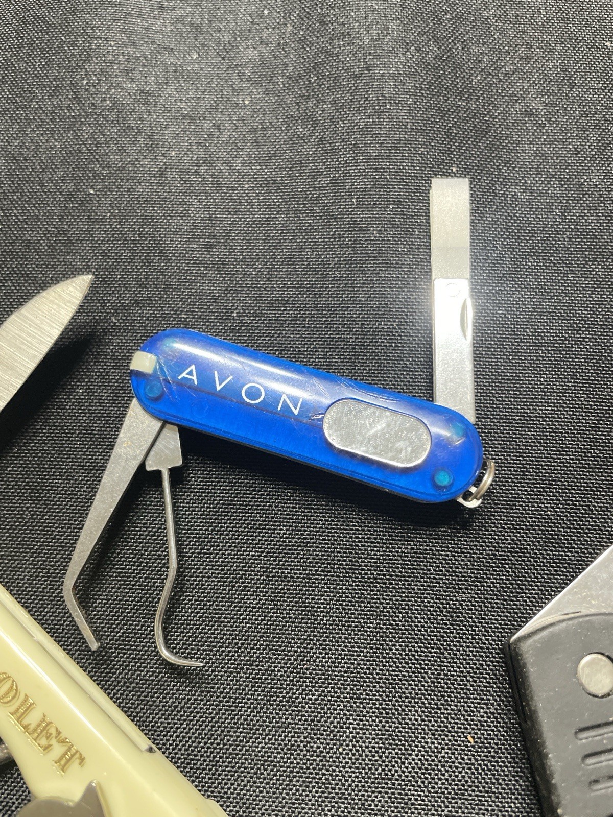 Lot of 4 Pocket Knives & Multi Tools – Folding, Avon Tool, Corkscrew
