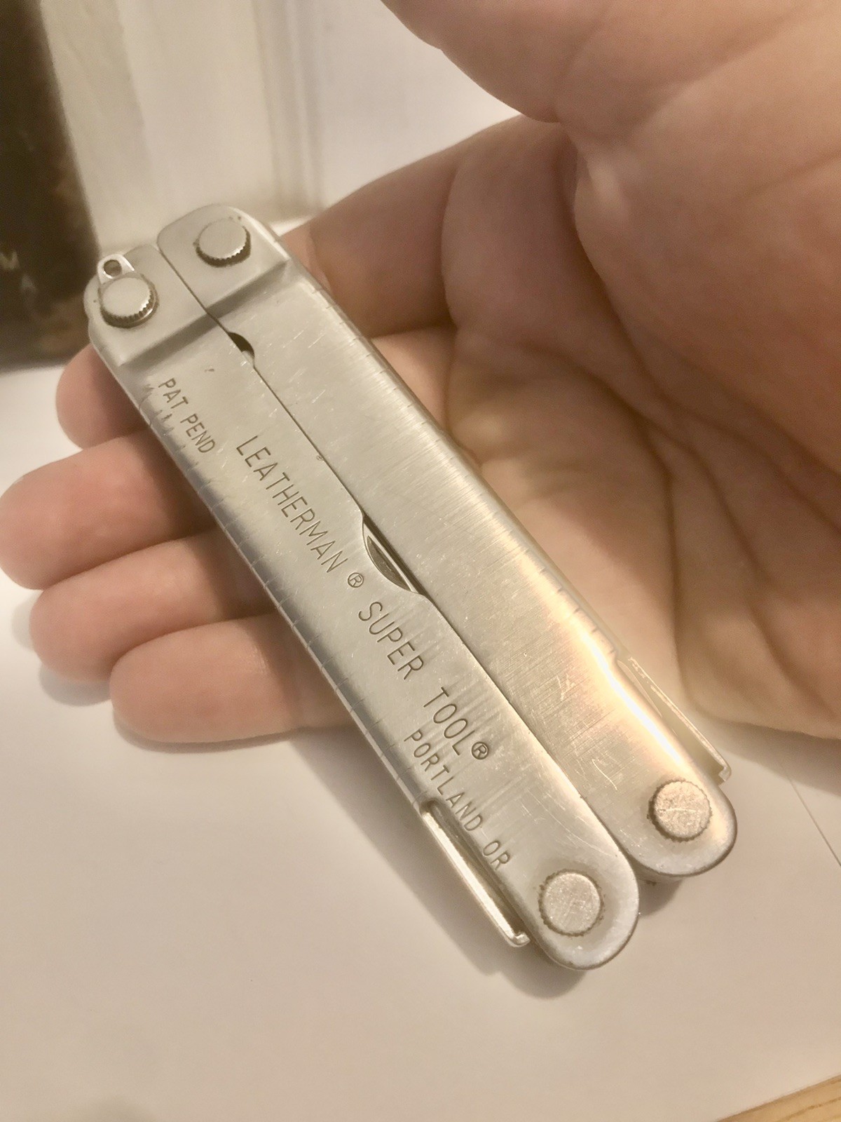 Leatherman SUPER TOOL Multi-Tool Stainless Steel Oregon USA Pat Pend VERY CLEAN