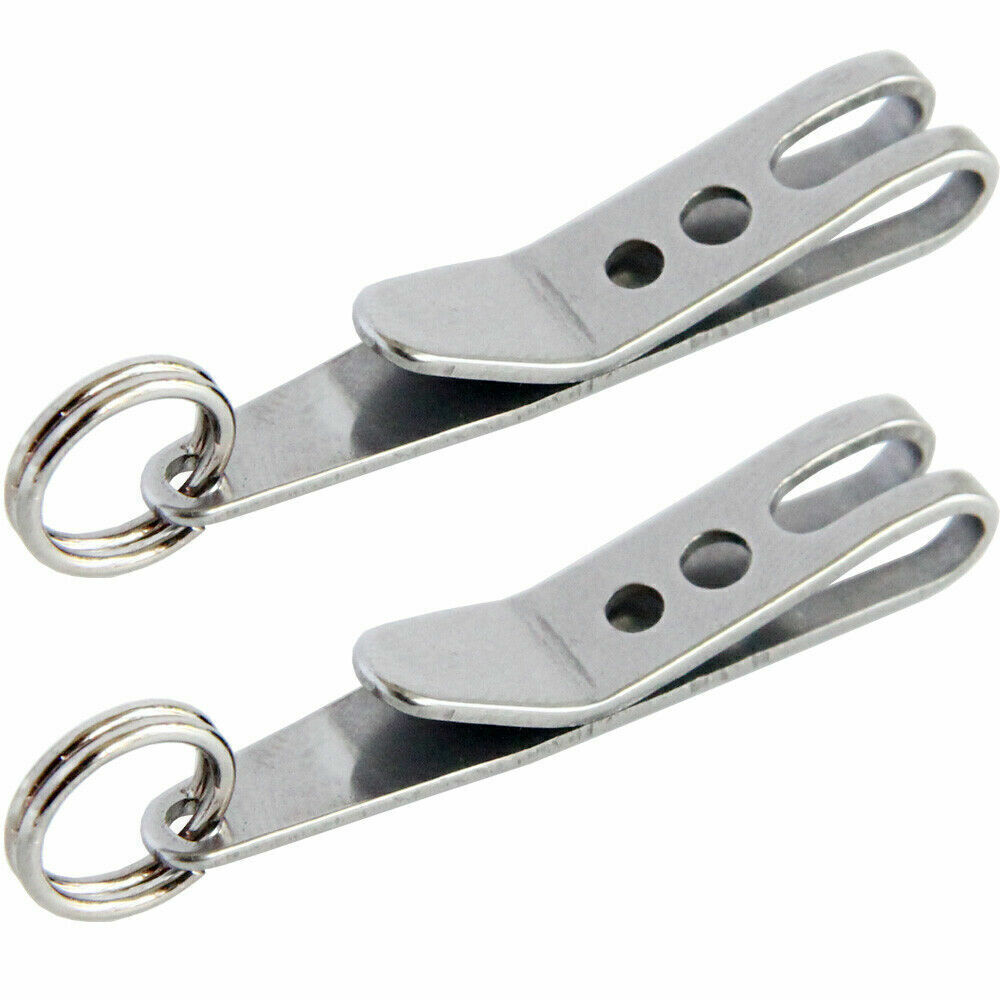 10PCS Mini Edc Gear Pocket Suspension Clip Hanger Tool Key Ring Keychain New