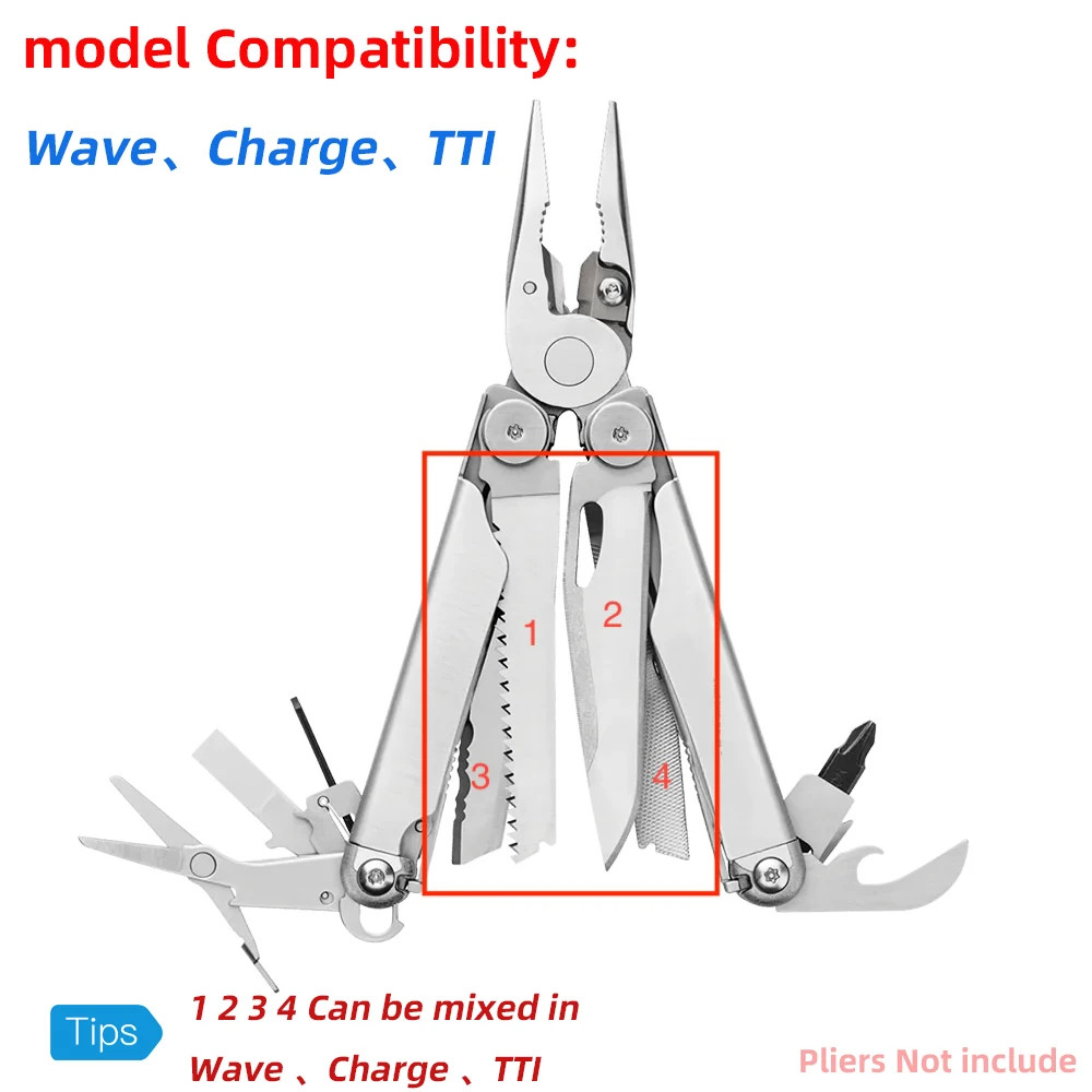 Original Part 420HC/Serrated Blade/Saw/File For Leatherman Wave Charge Multitool