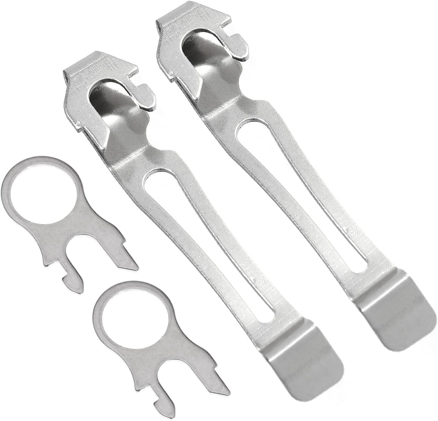 2 Pocket Clips + 2 Lanyard Rings for Leatherman Wave & Charge MultiTools