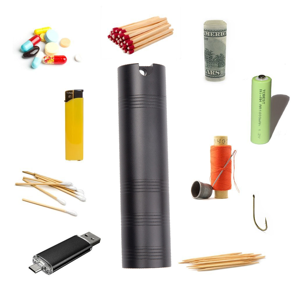 EDC 145mm Large Size Survival Waterproof Pill Bottle Travel Military Containeres