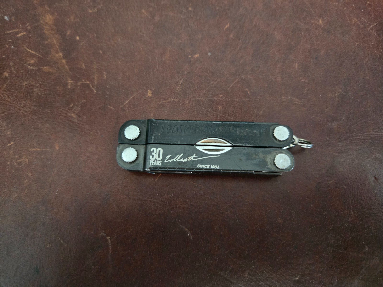 Vintage Leatherman Micra 30th Yr Anniversary Micra w/ Leather Slip 057k