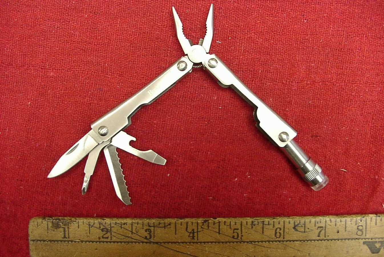 Brookstone 2-5/8″,7 Function Folding Pocket Tool,China,Excellent Condition,L@@K