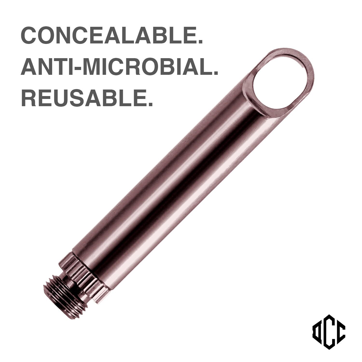DAILYCARRYCO. TiPick Titanium Toothpick Keychain Holder – Portable Metal Trav…